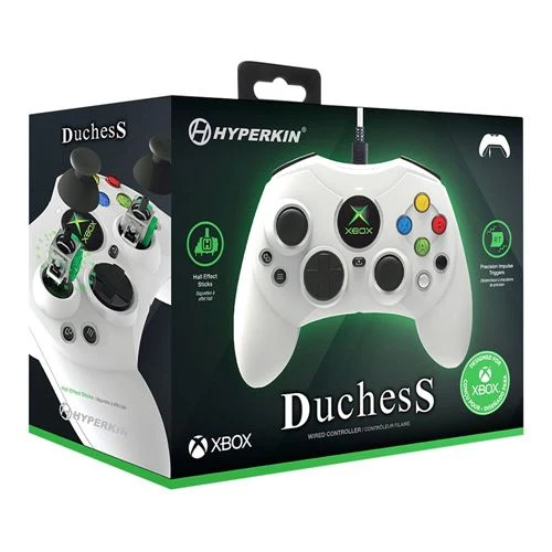 Control Hyperkin DuchesS Wired Controller (White) Officially Licensed by Xbox Blanco