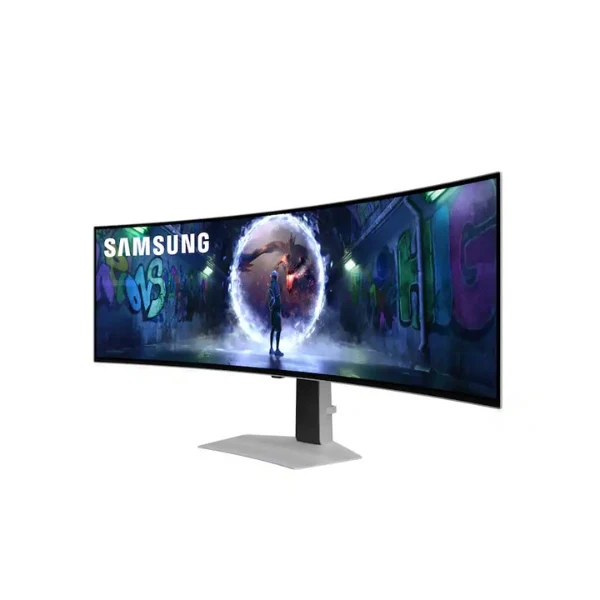 Monitor Samsung Odyssey OLED G9 G93SD LS49DG934SNXGO - 49" Curvo Dual QHD - (5120 x 1440) OLED - 240 Hz - Silver