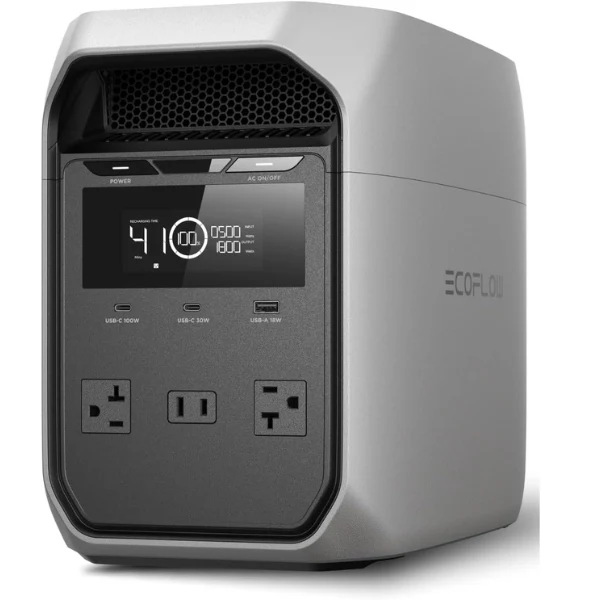 Estación de Energía Portátil EcoFlow DELTA 3 Classic 1024Wh - 1800W - Batería LFP - UPS 10ms - Carga Rápida 45 Min