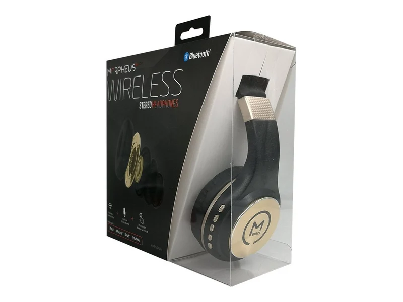 Audífonos Morpheus 360 Serenity Binaural Wireless Headphones, Black, Gold