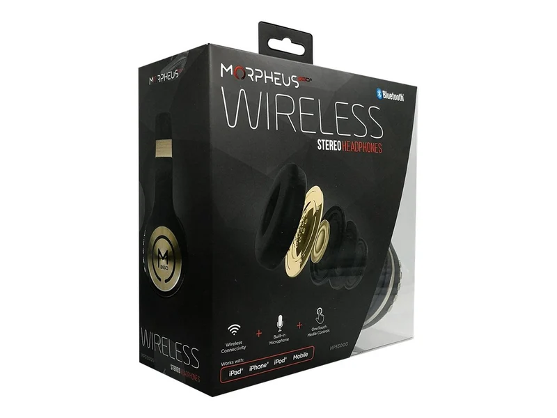 Audífonos Morpheus 360 Serenity Binaural Wireless Headphones, Black, Gold