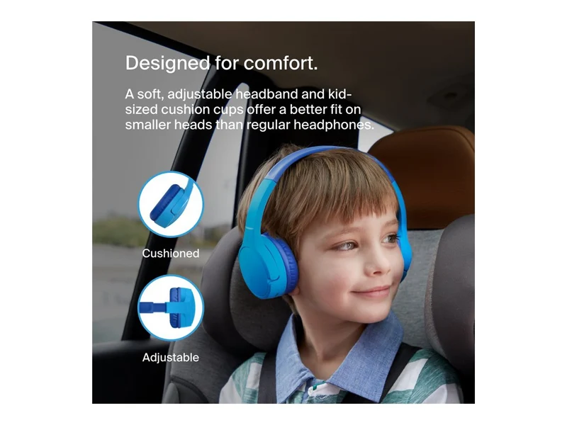 Audífonos Belkin SoundForm Mini Wireless On-Ear Headphones, AUD002BTBLV3