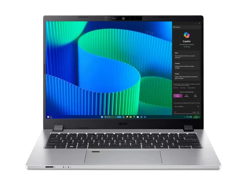 Laptop Acer TravelMate P2 14 TMP214-56-54NF, Intel Core 5 120U 10 Núcleos, 16GB, 512 GB SSD -