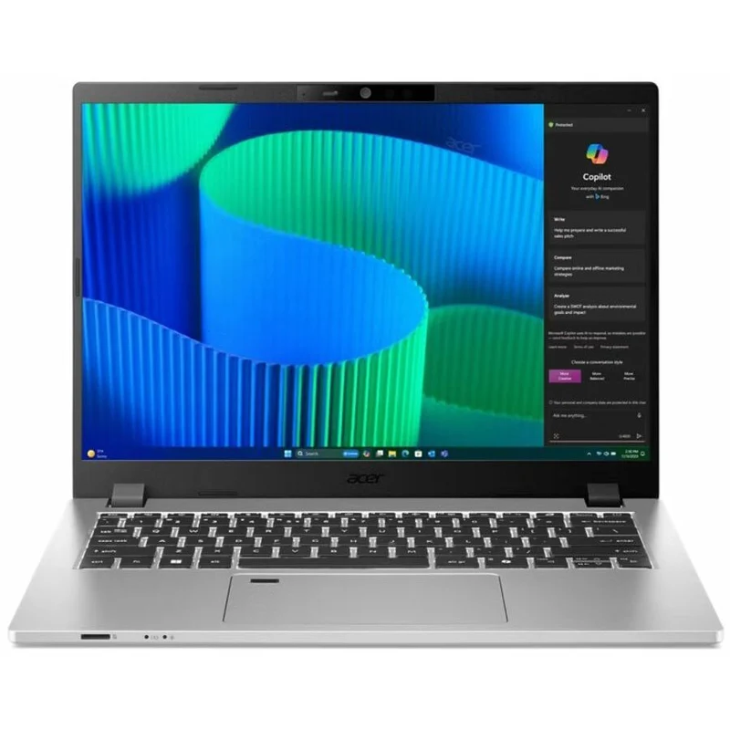 Laptop Acer TravelMate P2 14 TMP214-56-54NF, Intel Core 5 120U 10 Núcleos, 16GB, 512 GB SSD -