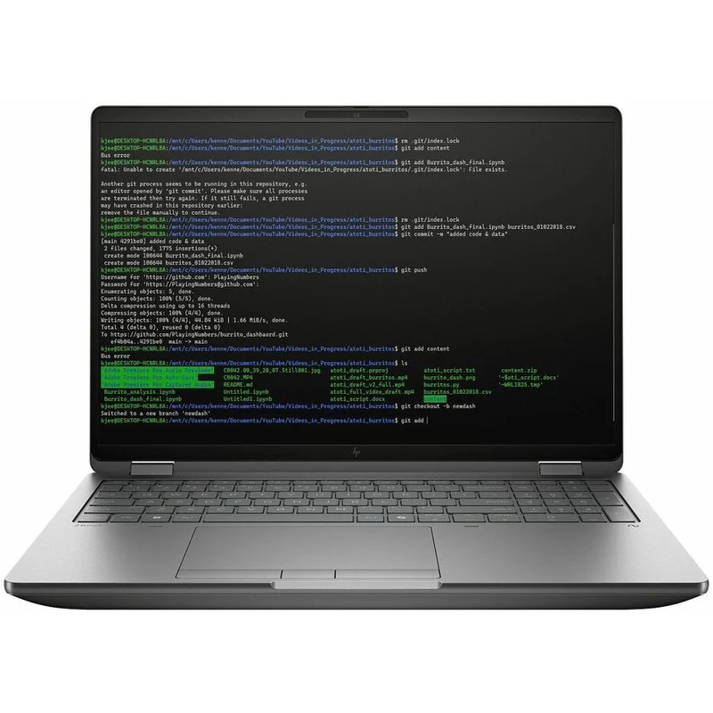 Laptop HP ZBook, Intel Core Ultra 7 255HX 20 Núcleos, 32GB DDR5, 1 TB SSD, RTX PRO