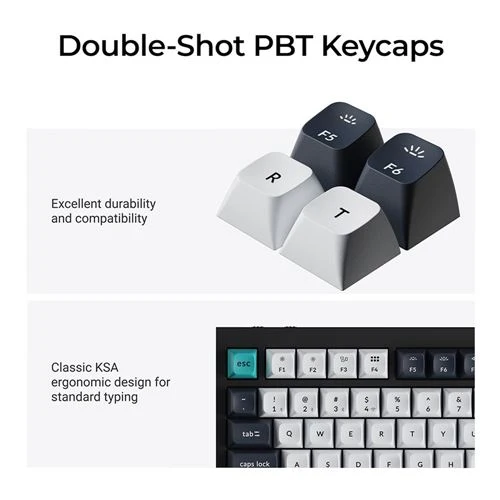Teclado Keychron Q1 Max Hot Swappable RGB Backlight Wireless Keyboard Negro