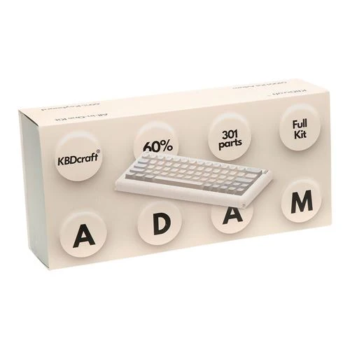 Teclado KBDcraft 01 Adam 60% Brick-Built Wired Keyboard Blanco
