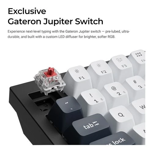 Teclado Keychron Q1 Max Hot Swappable RGB Backlight Wireless Keyboard Blanco