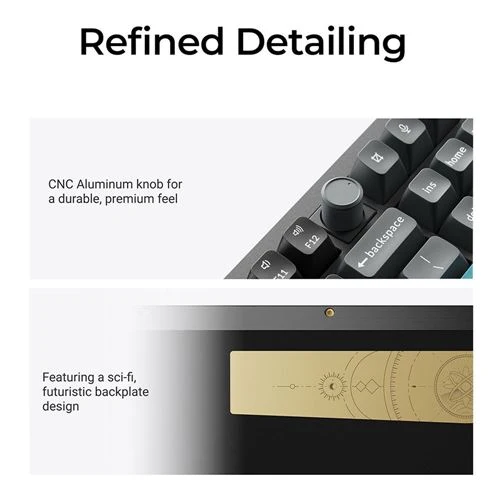 Teclado Keychron Q6 Ultra RGB Knob Version 8K Wireless Mechanical Keyboard Negro
