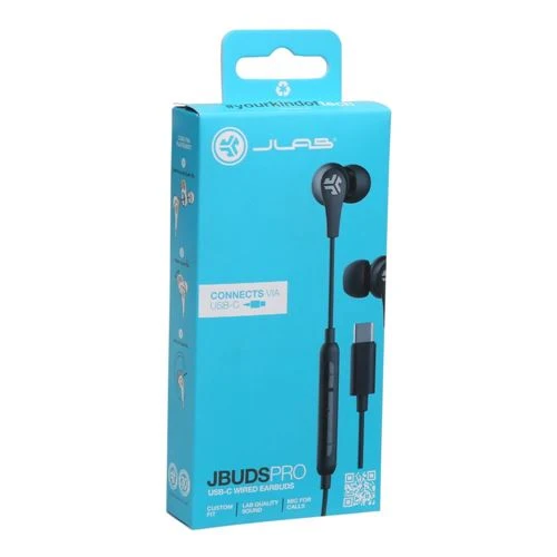 Audífonos JLab JBuds Pro USB-C Wired Earbuds Negro