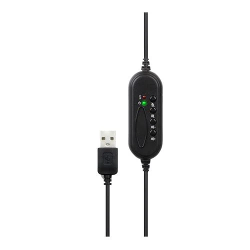 Audífonos Aluratek Wired USB Stereo Wired Headset Negro