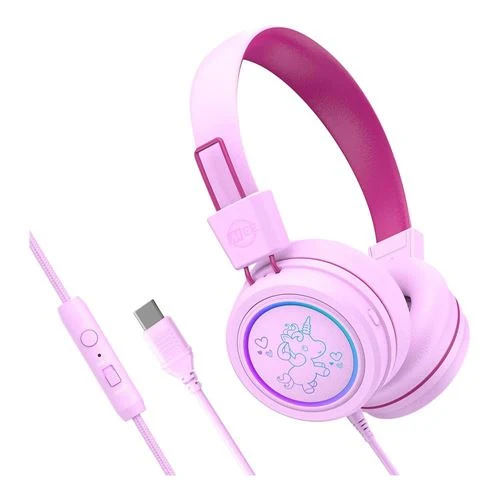 Audífonos MEE Audio KidJamz Safe Bluetooth Wireless Listening Headphones for Kids Rosa
