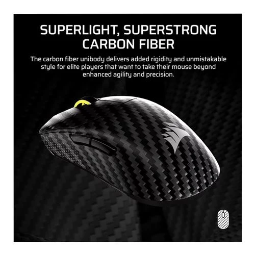 Mouse Corsair SABRE v2 PRO CARBON FIBER WIRELESS Gaming Mouse Negro