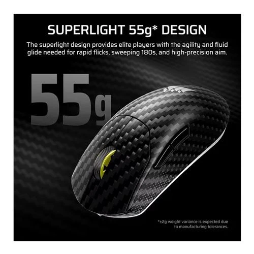 Mouse Corsair SABRE v2 PRO CARBON FIBER WIRELESS Gaming Mouse Negro