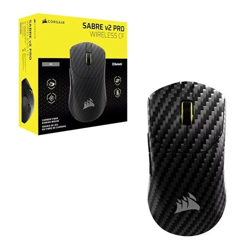Mouse Corsair SABRE v2 PRO CARBON FIBER WIRELESS Gaming Mouse Negro