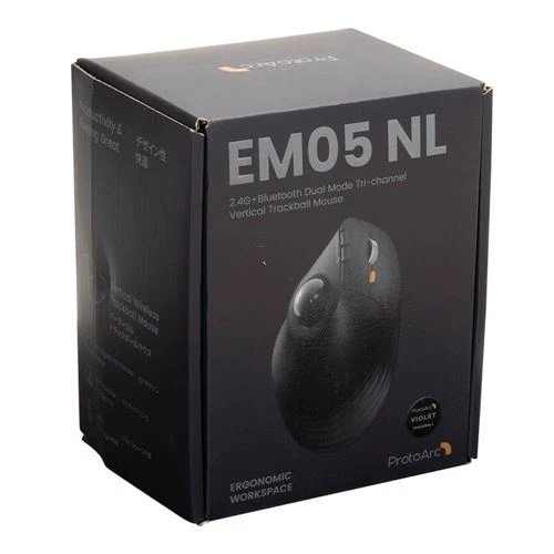 Mouse EM05 NL Ergonomic Vertical Wireless Trackball Mouse