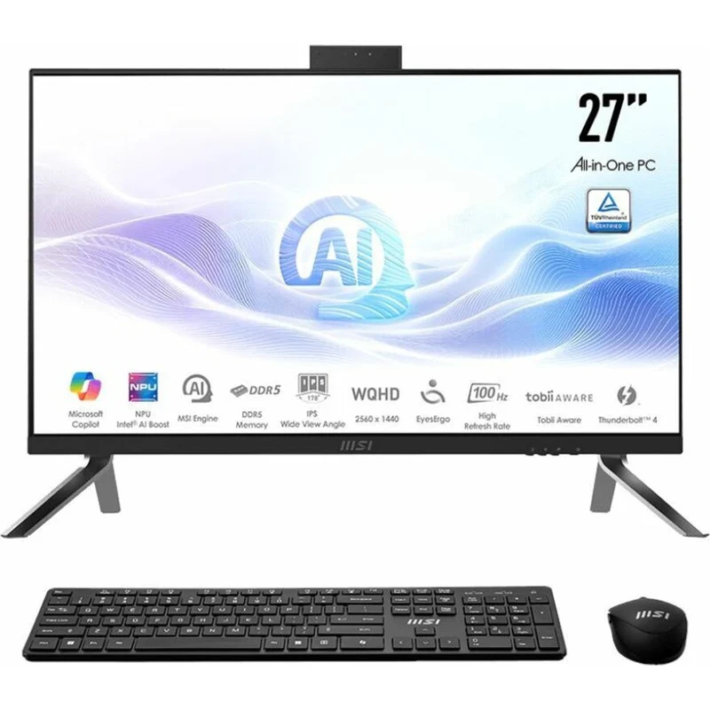 Todo en Uno MSI Modern MODERN AM273Q AI 1UM-037US, Intel Core Ultra 7 155H 16 Núcleos, 32GB DDR5, 1 TB PCI Express NVMe SSD, Arc Graphics