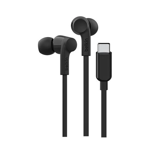 Audífonos Belkin SoundForm USB-C Wired Earbuds Negro
