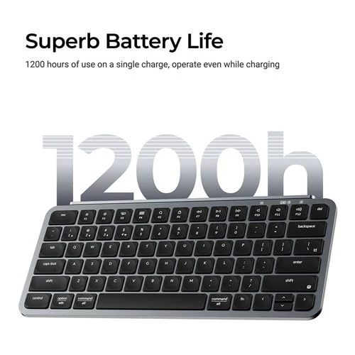 Teclado Keychron B1 Pro Wireless Scissor Keyboard Gris