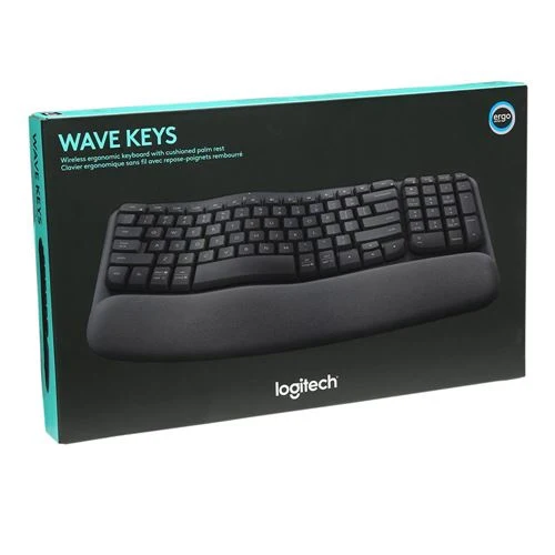 Teclado Logitech Wave Keys Ergonomic Wireless Keyboard
