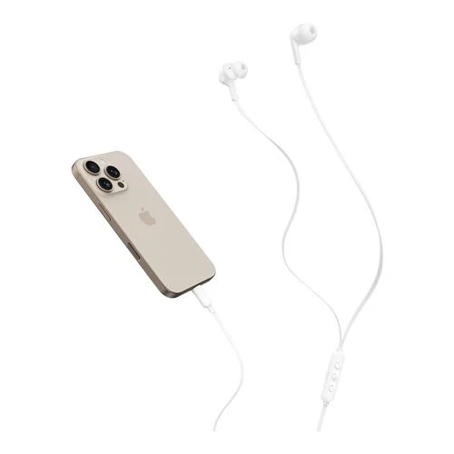 Audífonos Belkin Active Noise Cancelling USB Type-C Wired Earbuds Blanco