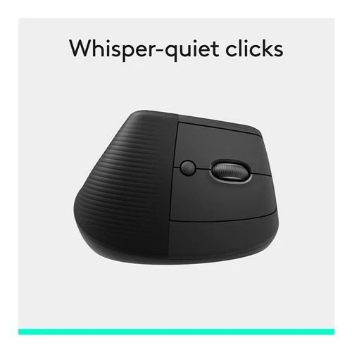 Mouse Logitech Lift Vertical Ergonomic Wireless Mouse Negro