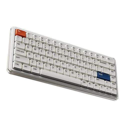 Teclado Mecánico MelGeek O2 Low Profile Blanco, Perfil Bajo