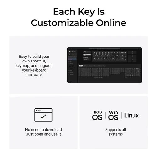 Teclado Keychron B6 Pro Wireless Scissor Keyboard Blanco