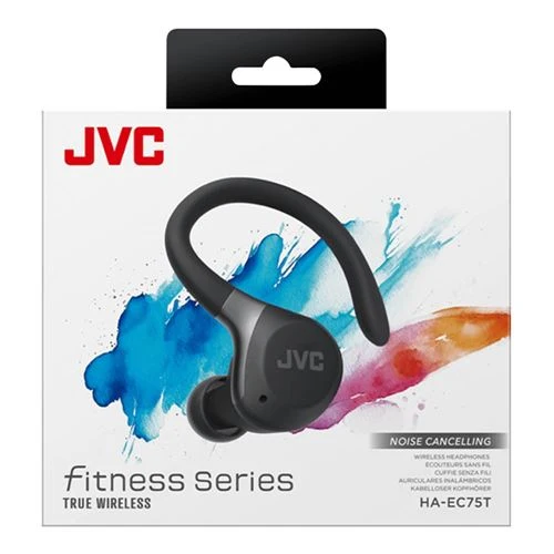 Audífonos JVC Sport Active Noise Cancelling True Wireless Bluetooth Earbuds Negro