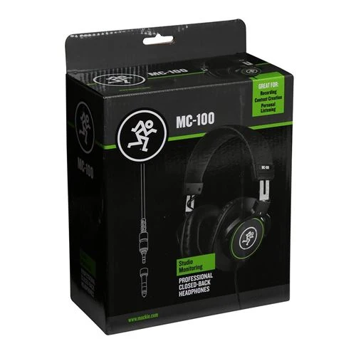 Audífonos Mackie MC-100 Professional Closed-Back Wired Headphones Negro