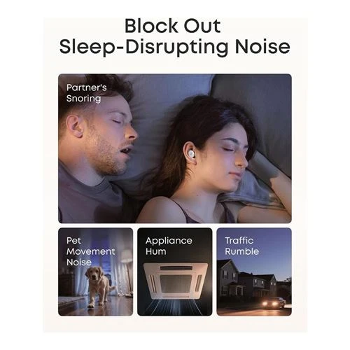 Audífonos Anker Sleep A30 Active Noise Cancelling True Wireless Bluetooth Earbuds Blanco