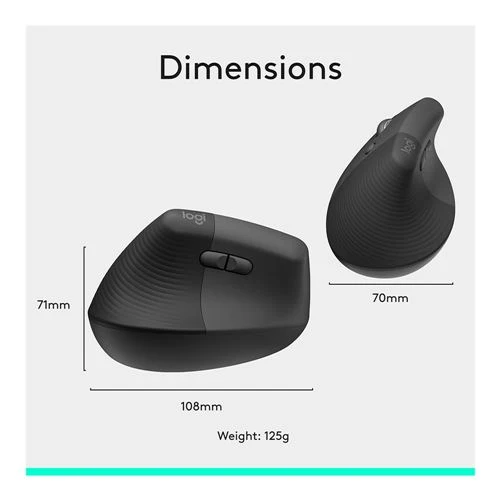 Mouse Logitech Lift Vertical Ergonomic Wireless Mouse