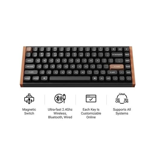 Teclado Keychron K2 HE Swappable RGB Magnetic Keyboard Negro
