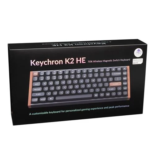 Teclado Keychron K2 HE Swappable RGB Magnetic Keyboard Negro