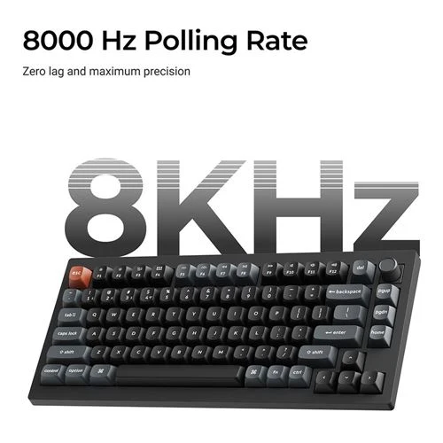 Teclado Keychron V1 Ultra 8K Wireless Mechanical Keyboard Negro