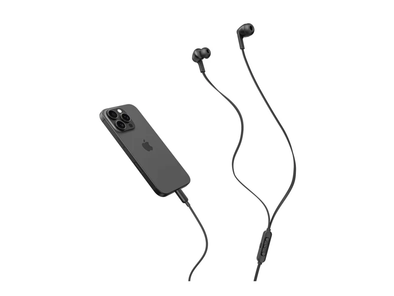 Audífonos Belkin Wired USB-C In-Ear Earbuds w/ Mic, Black