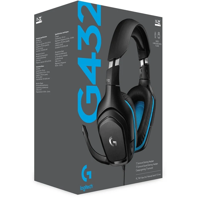 Audífonos Logitech G G432 Wired Gaming Headset