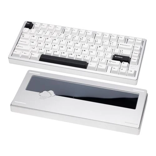 Teclado Mecánico WOBKEY Rainy 75 Lite Plata, Formato 75% Compacto