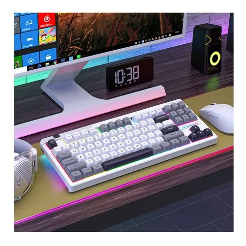 Teclado Redragon OTIIM MCK729 PRO 80% Wireless Mechanical Gaming Keyboard Blanco