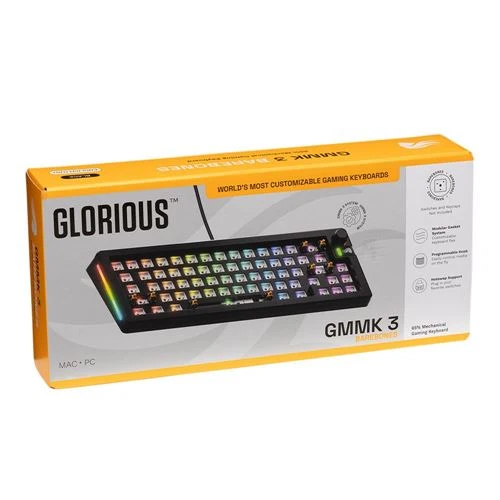 Teclado Glorious GMMK 3 65% Barebones RGB Wired Gaming Keyboard Negro