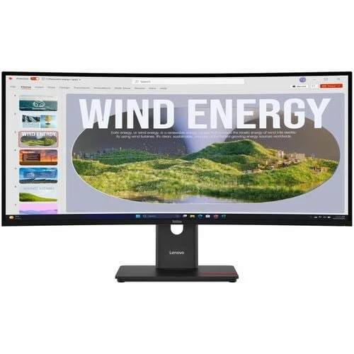 Monitor Lenovo ThinkVision T34WD-40 34" Ultrapanorámico - Negro