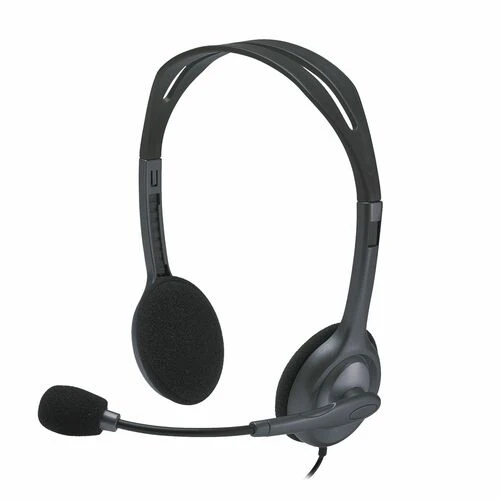 Audífonos Logitech H111 - Cableados, para oficina y videollamadas