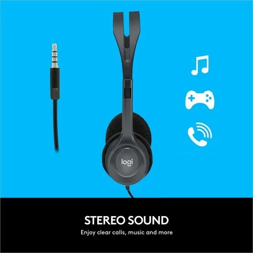 Audífonos Logitech H111 - Cableados, para oficina y videollamadas