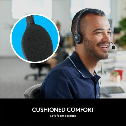 Audífonos Logitech H111 - Cableados, para oficina y videollamadas