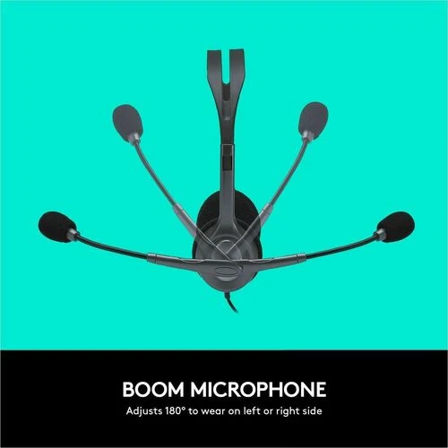Audífonos Logitech H111 - Cableados, para oficina y videollamadas