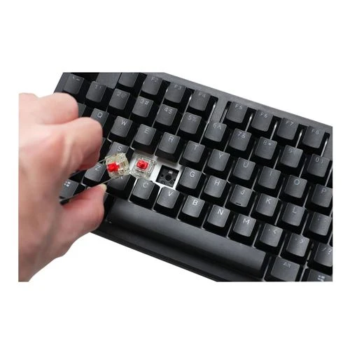 Teclado Ducky Zero 6108 Classic Black Hot Swap Wireless Bluetooth RGB Mechanical Keyboard- Cherry MX2A Red Negro