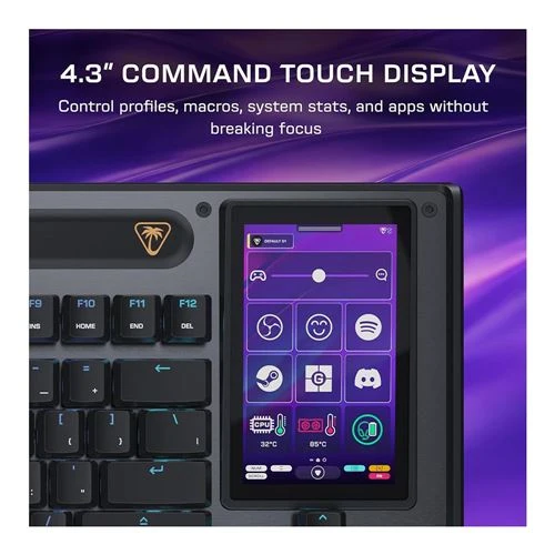 Teclado Turtle Beach Command Series KB7 TKL Wired Hall-Effect Keyboard Negro