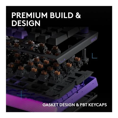 Teclado Logitech G G512 X 98 Dual Swap TMR Analog Mechanical Gaming Keyboard Negro