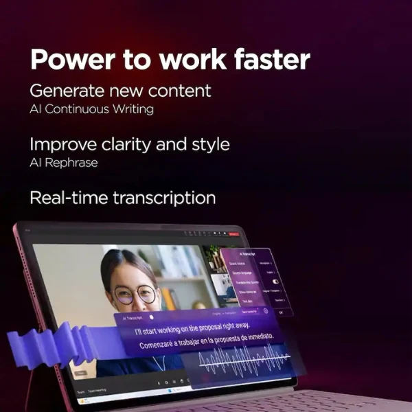 Tablet Lenovo Yoga Tab Plus 12,7" Snapdragon 8 Gen 3 256GB 16GB RAM - Seashell