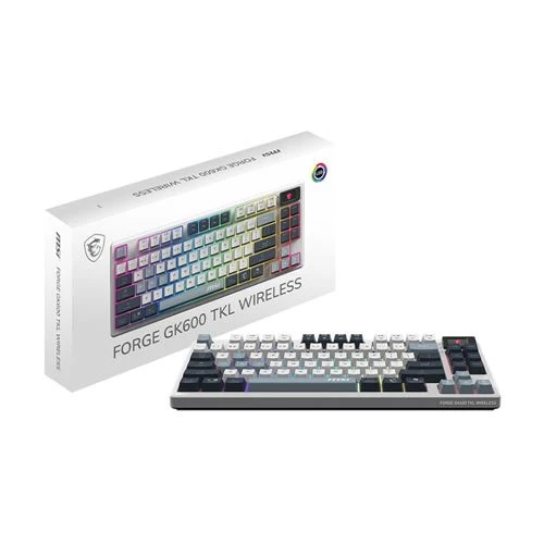 Teclado MSI FORGE GK600 TKL Wireless SKY Keyboard